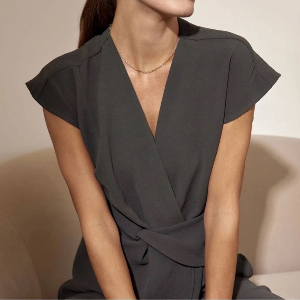 Brochu Walker Charcoal Savannah Twist Blouse